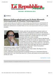 La Repubblica News 07.09.11